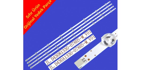 REGAL 43R6550FA, REGAL 43R6550FG, REGAL 43R6550FW, REGAL 43R7540U Led bar, JL.D43081330-078HS-M_V01, JL.D430A1330-078HS-M_V01, Panel Ledleri